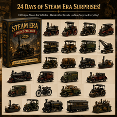 🚂 Steam Era Advent Calendar 2026 – 24 Days of Vintage Train Surprises & Collectible Miniature Vehicles | Premium Christmas Gift