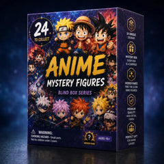 24 Anime Mystery Figures Blind Box Advent Calendar – Collectible Mini Rubber Figures (3–5cm) with Hidden Rare