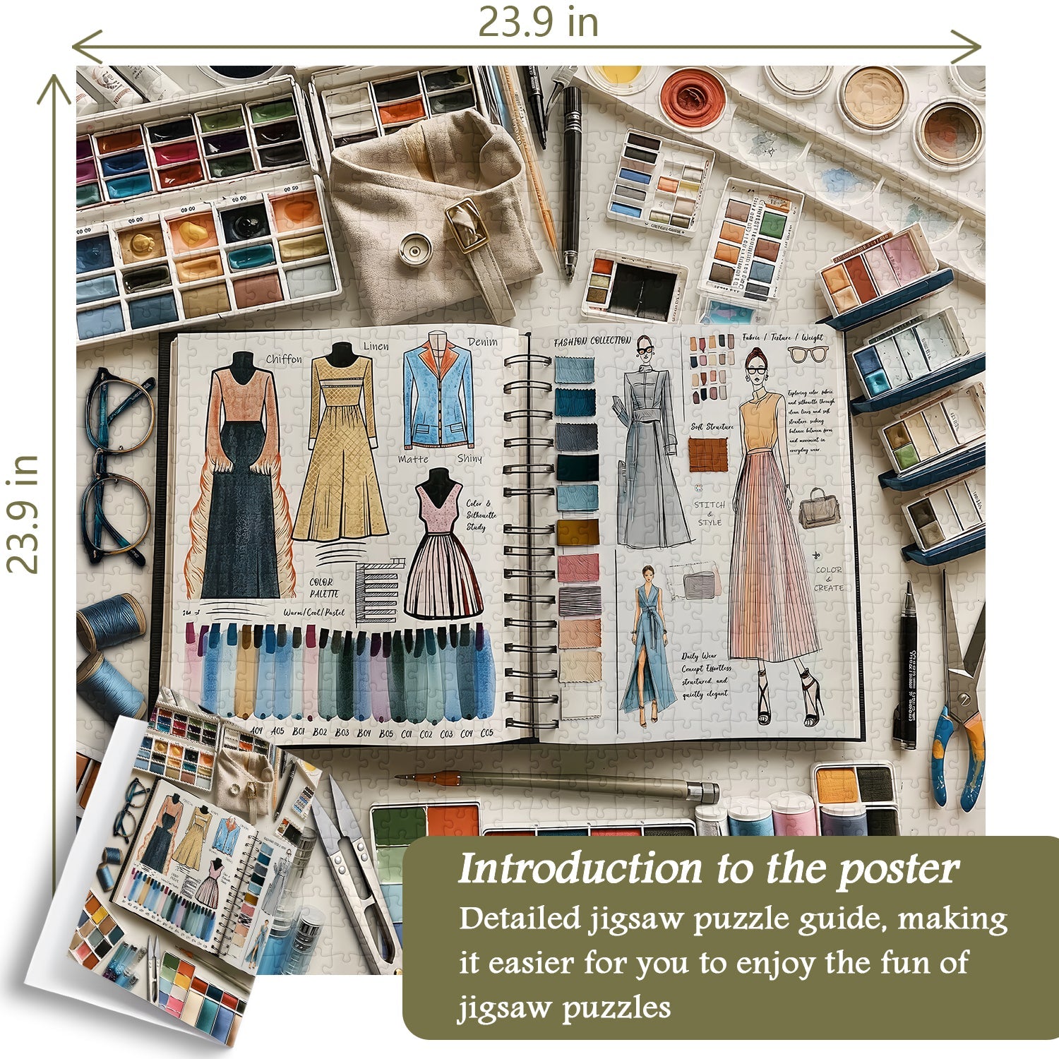 Design Diary Jigsaw Puzzle 1000 Pieces