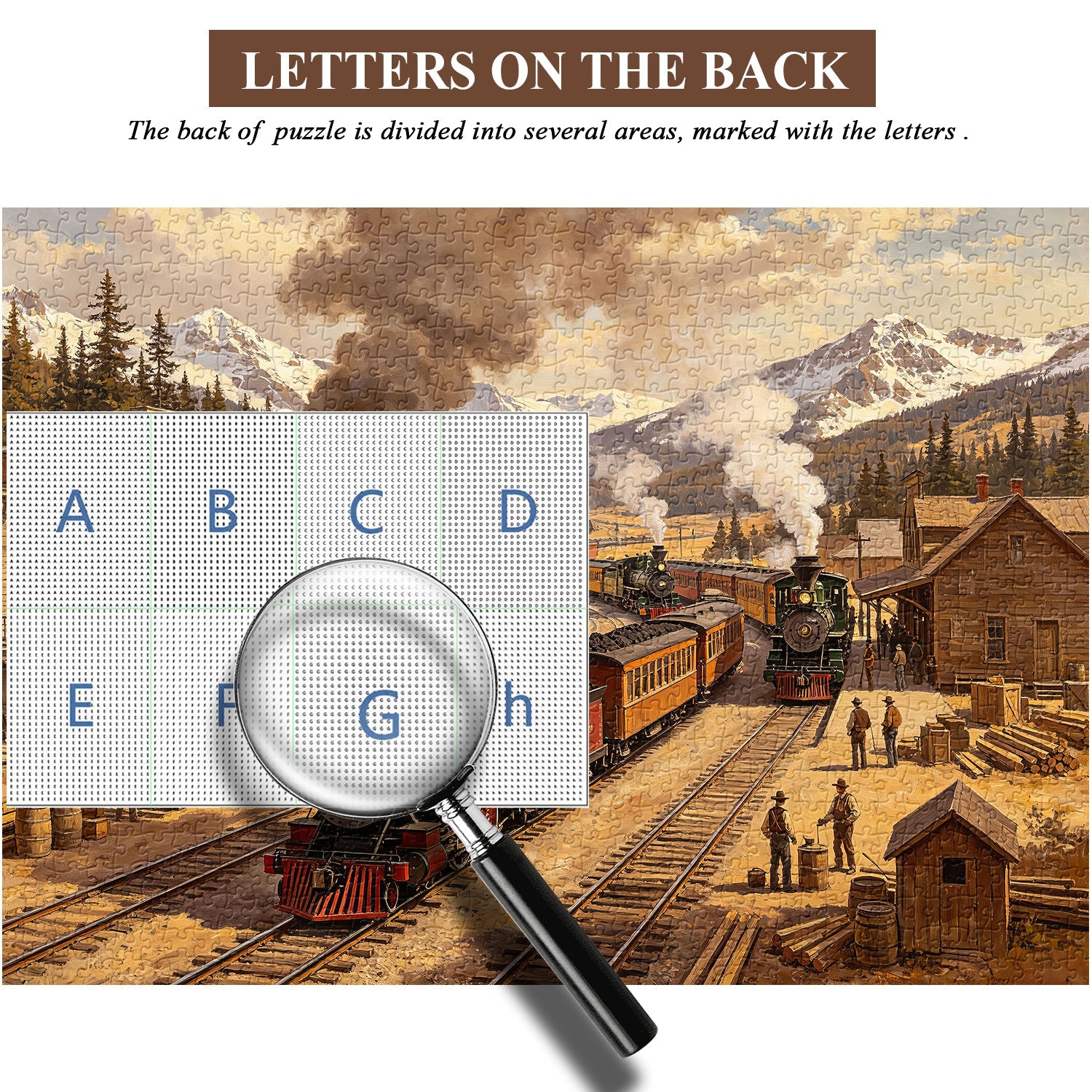 Trains of the Gold Rush Jigsaw Puzzle 1000 Pieces