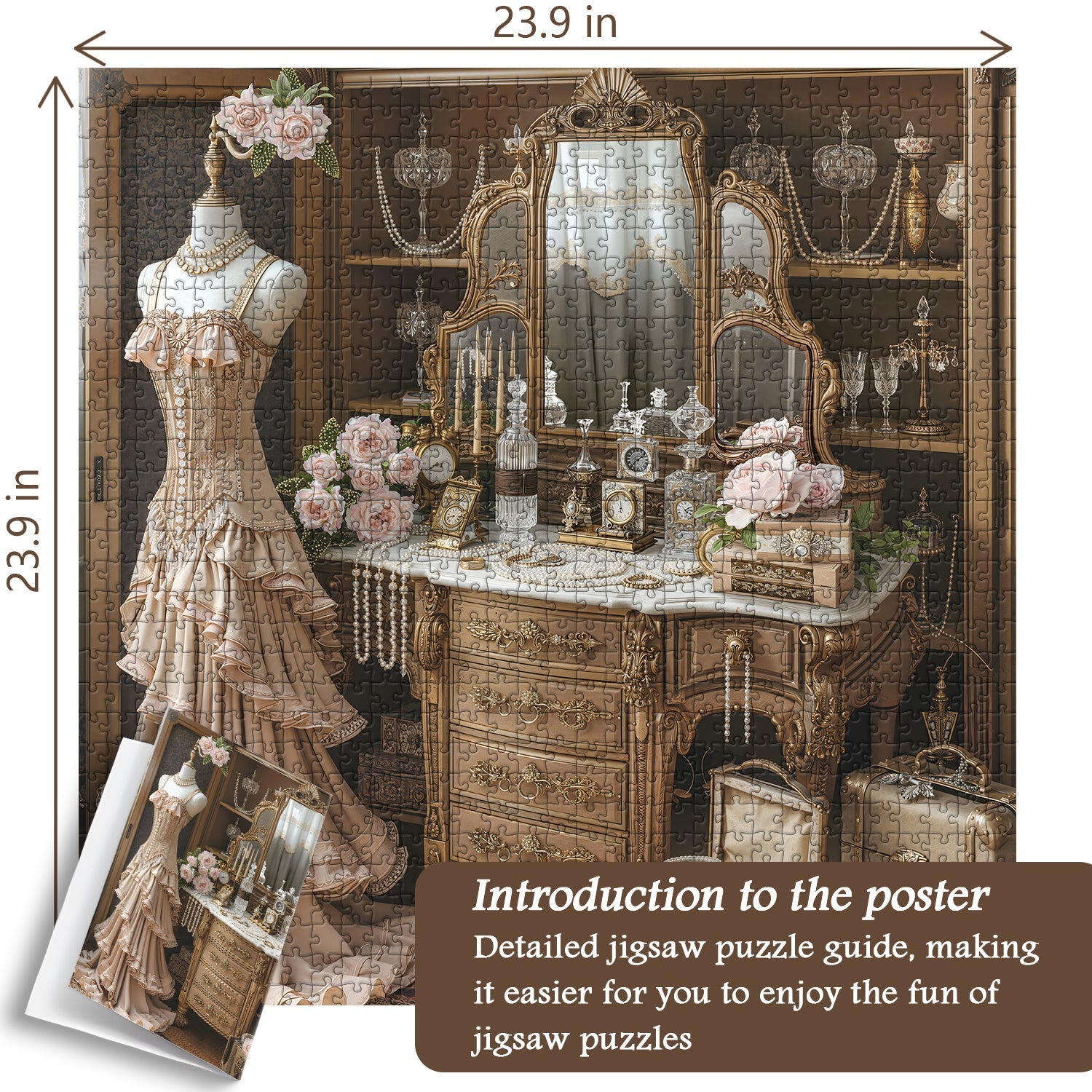 Gilded Boudoir Dreams Jigsaw Puzzle 1000 Piece