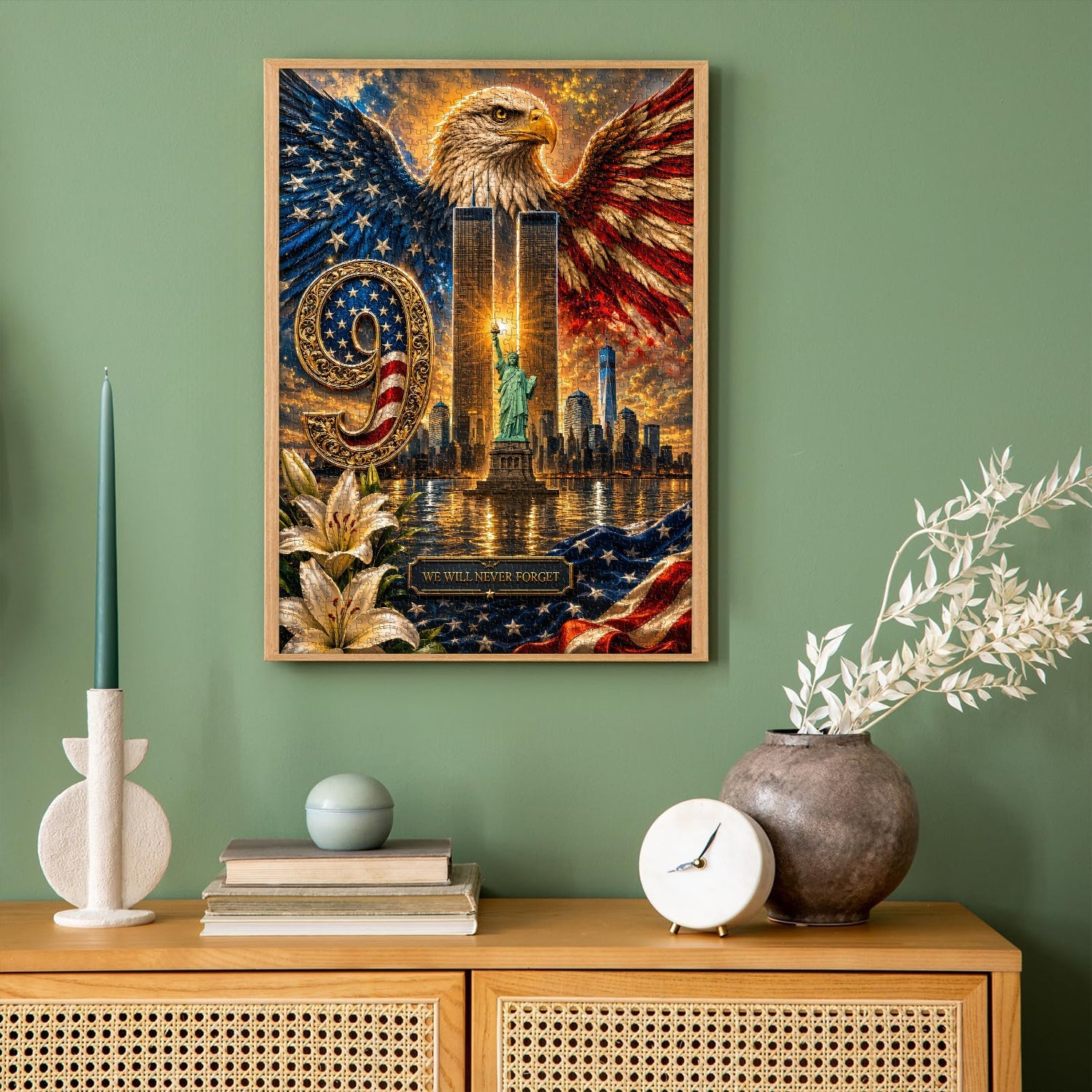 Never Forget 9/11 Jigsaw Puzzle 1000 Pieces