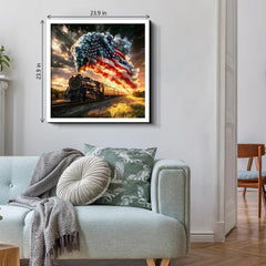 Western Sunset Train Jigsaw Puzzle 1000 Pieces
