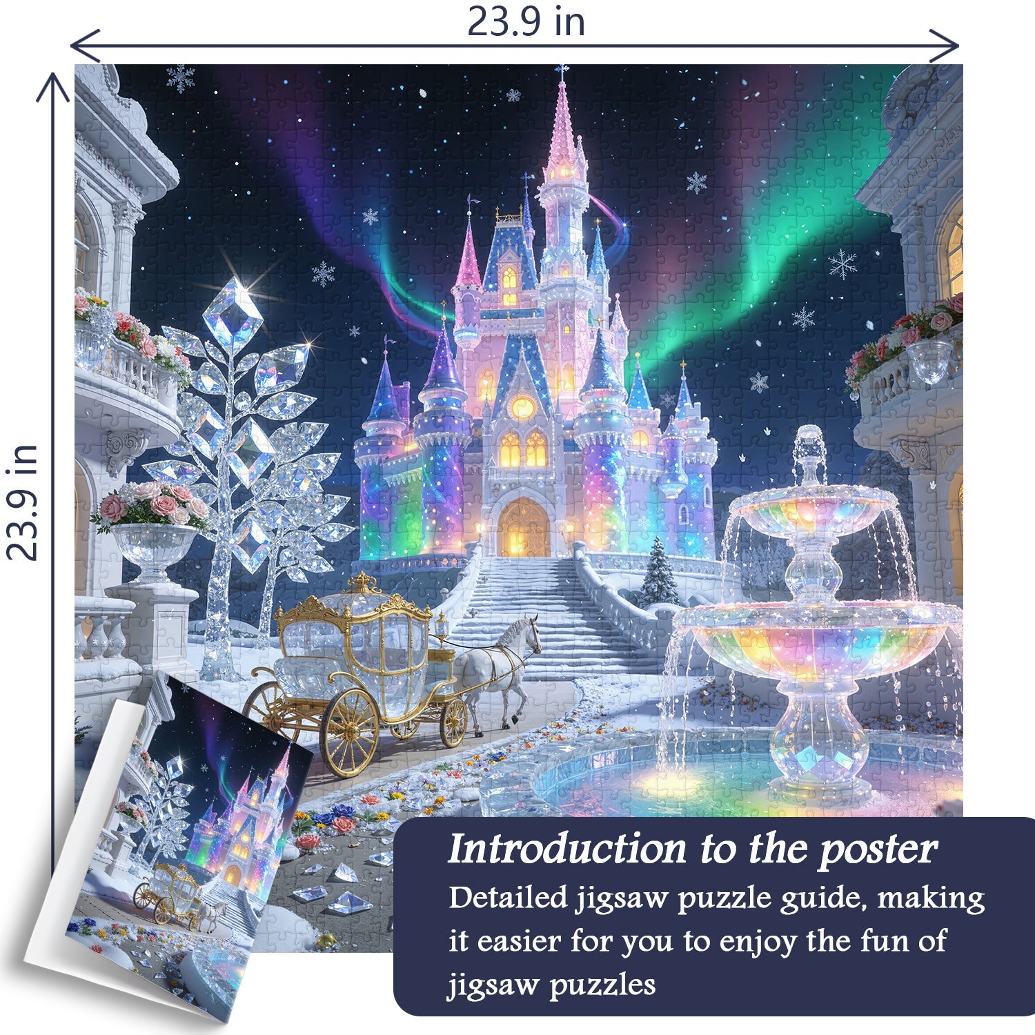 Aurora Crystal Castle Jigsaw Puzzle 1000 Pieces