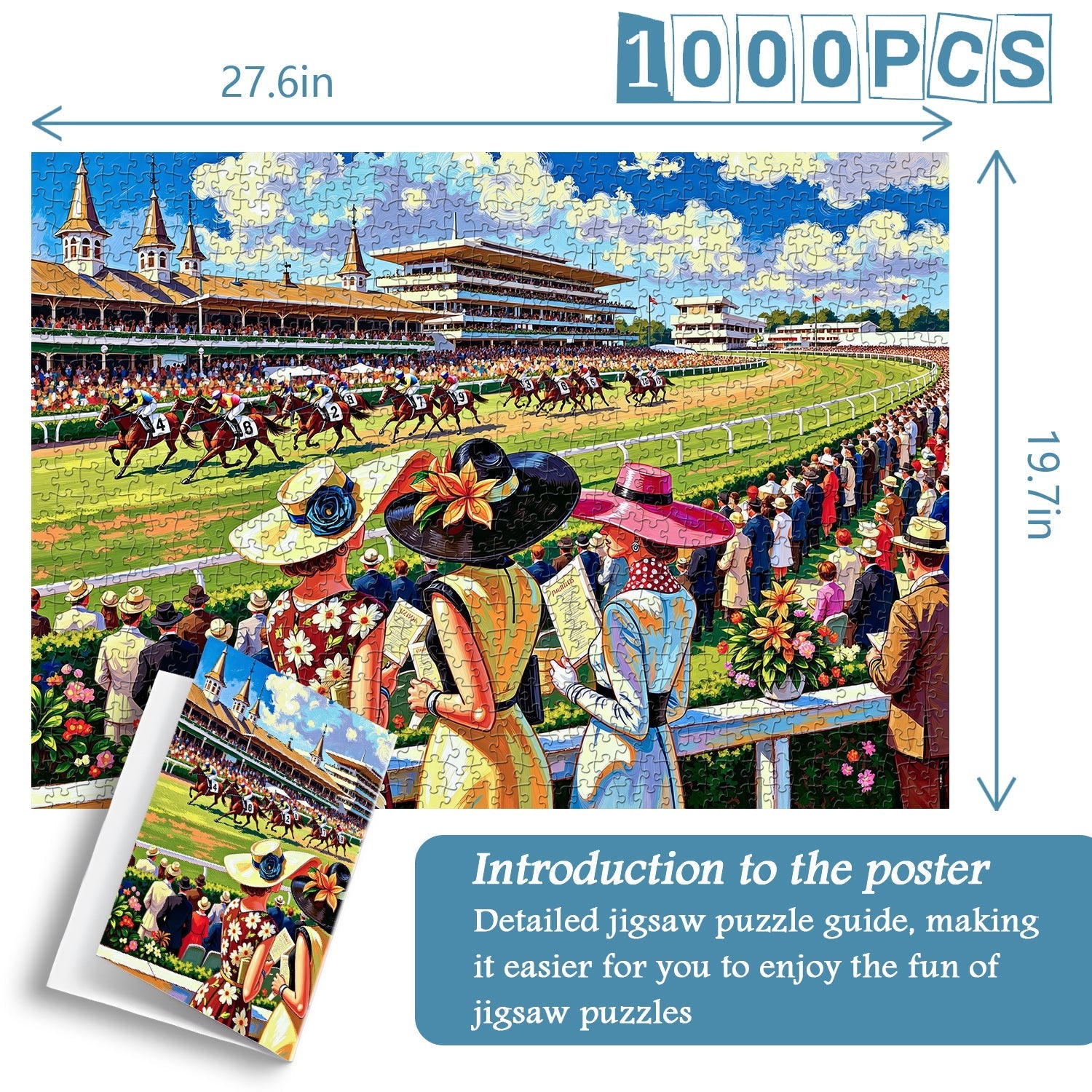 Horse Racing Event Jigsaw Puzzle 1000 Pieces