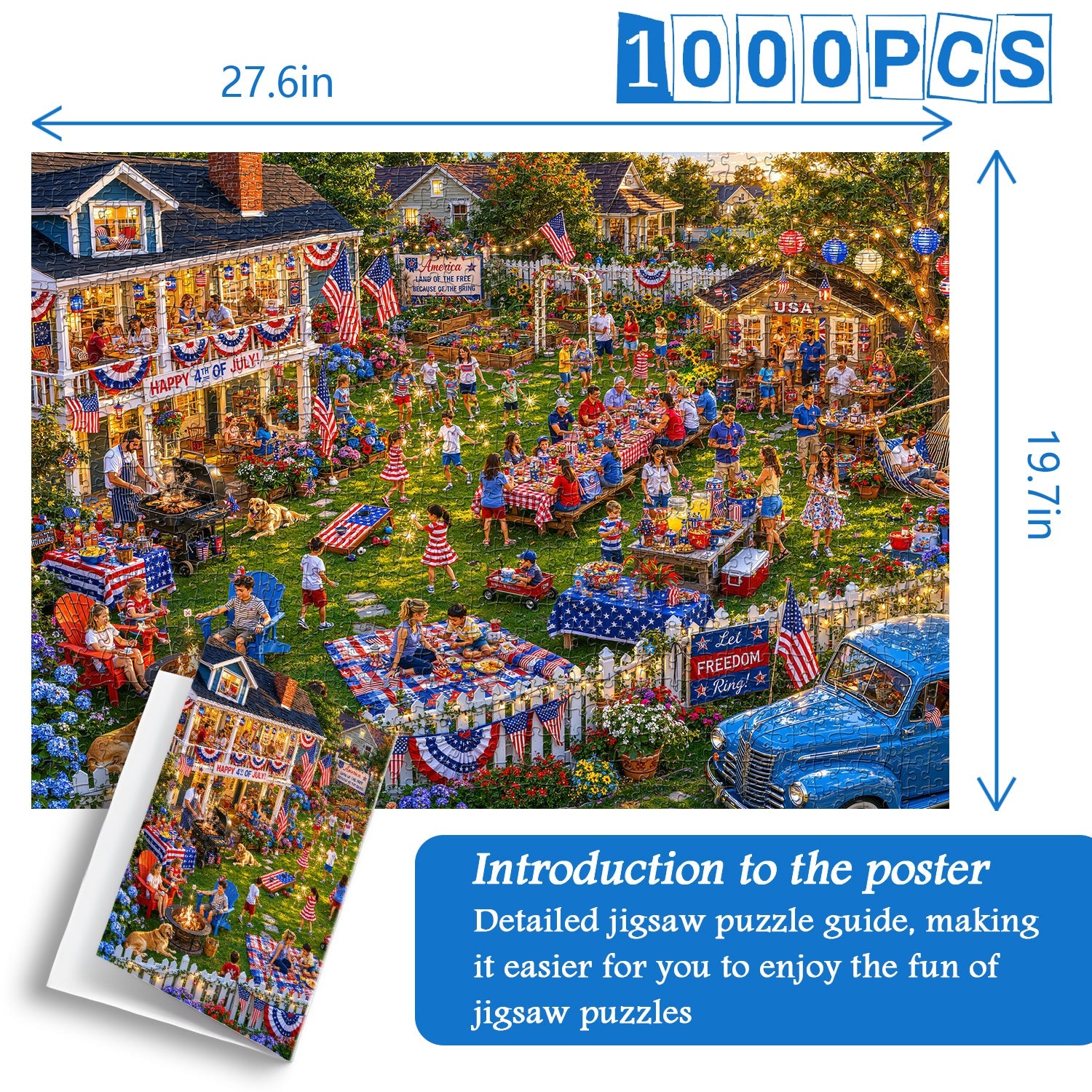 Land of the Free BBQ Jigsaw Puzzle 1000 Pieces