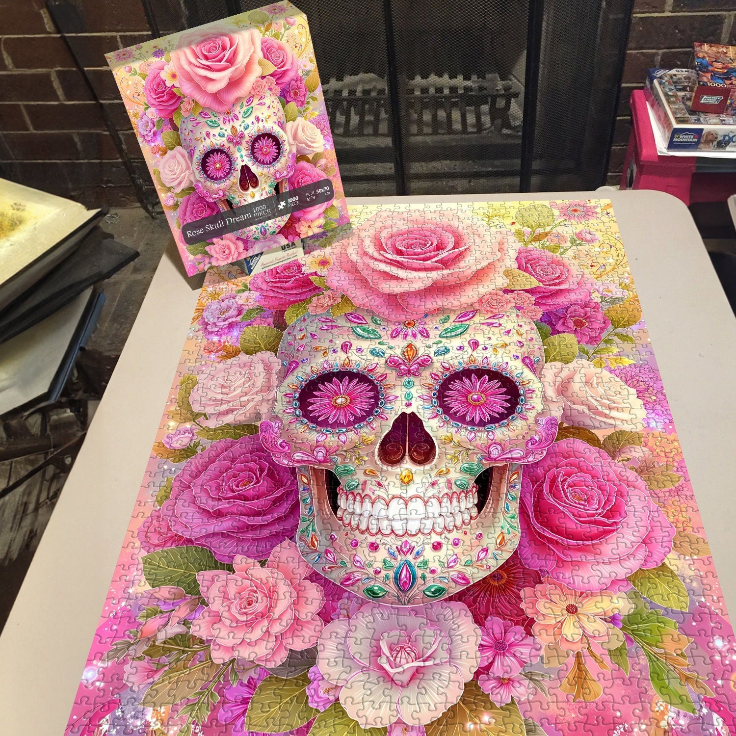 Rose Skull Dream Jigsaw Puzzle 1000 Pieces