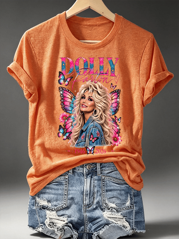 Women's Vintage Country Music Tribute Parton Tour T-Shirt