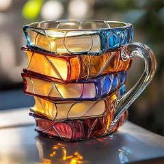Unique 3D Happiness Mug for Reading Enthusiasts