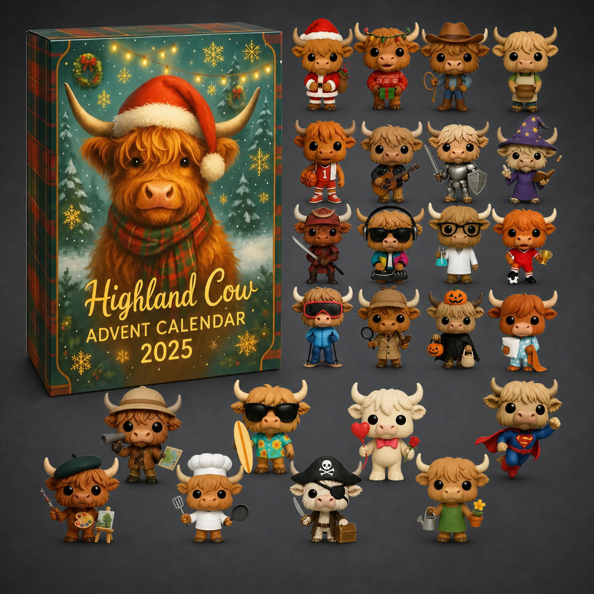 Highland Cow Advent Calendar 2025