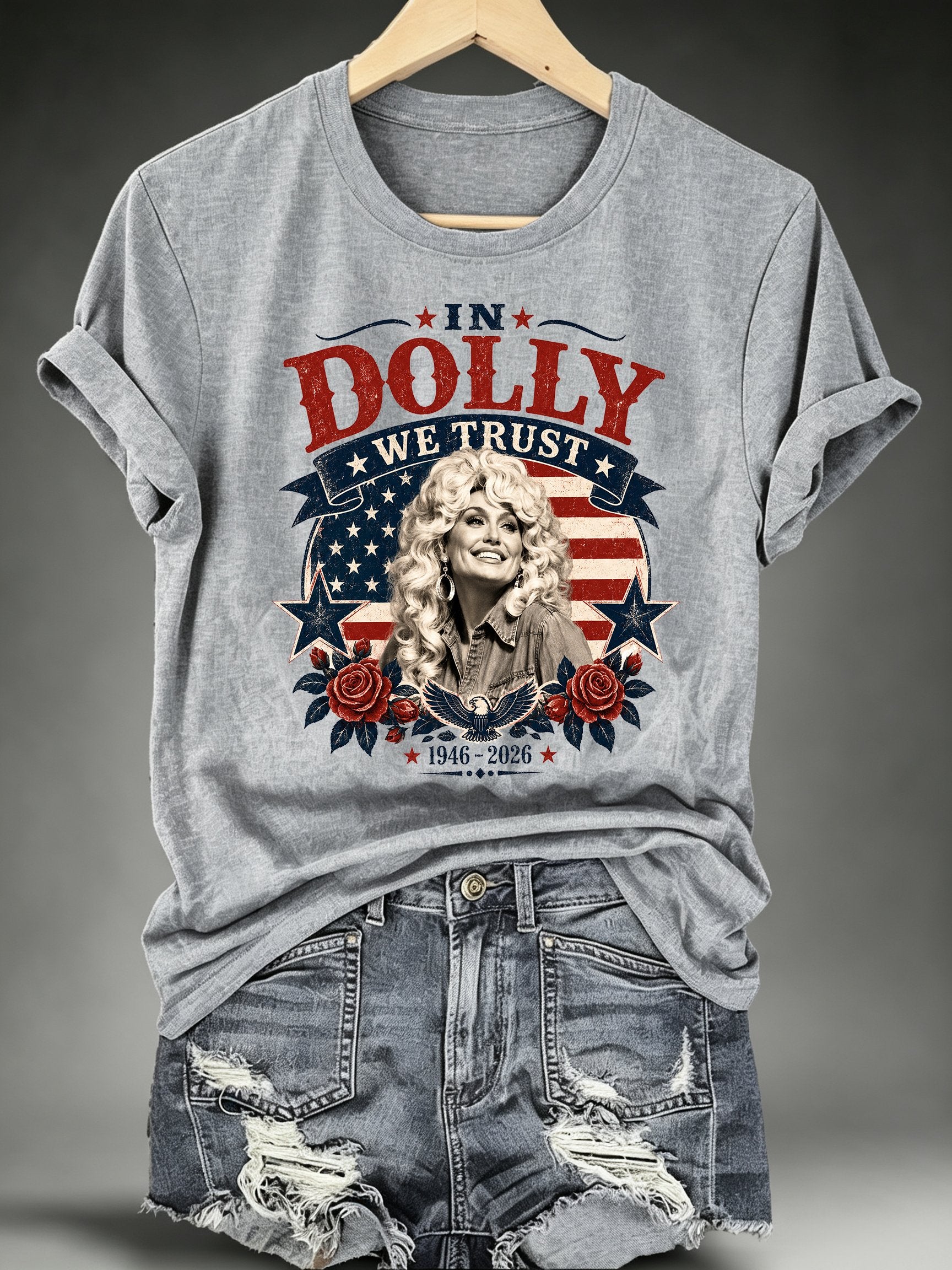 Women's Vintage Country Music Tribute Parton Tour T-Shirt