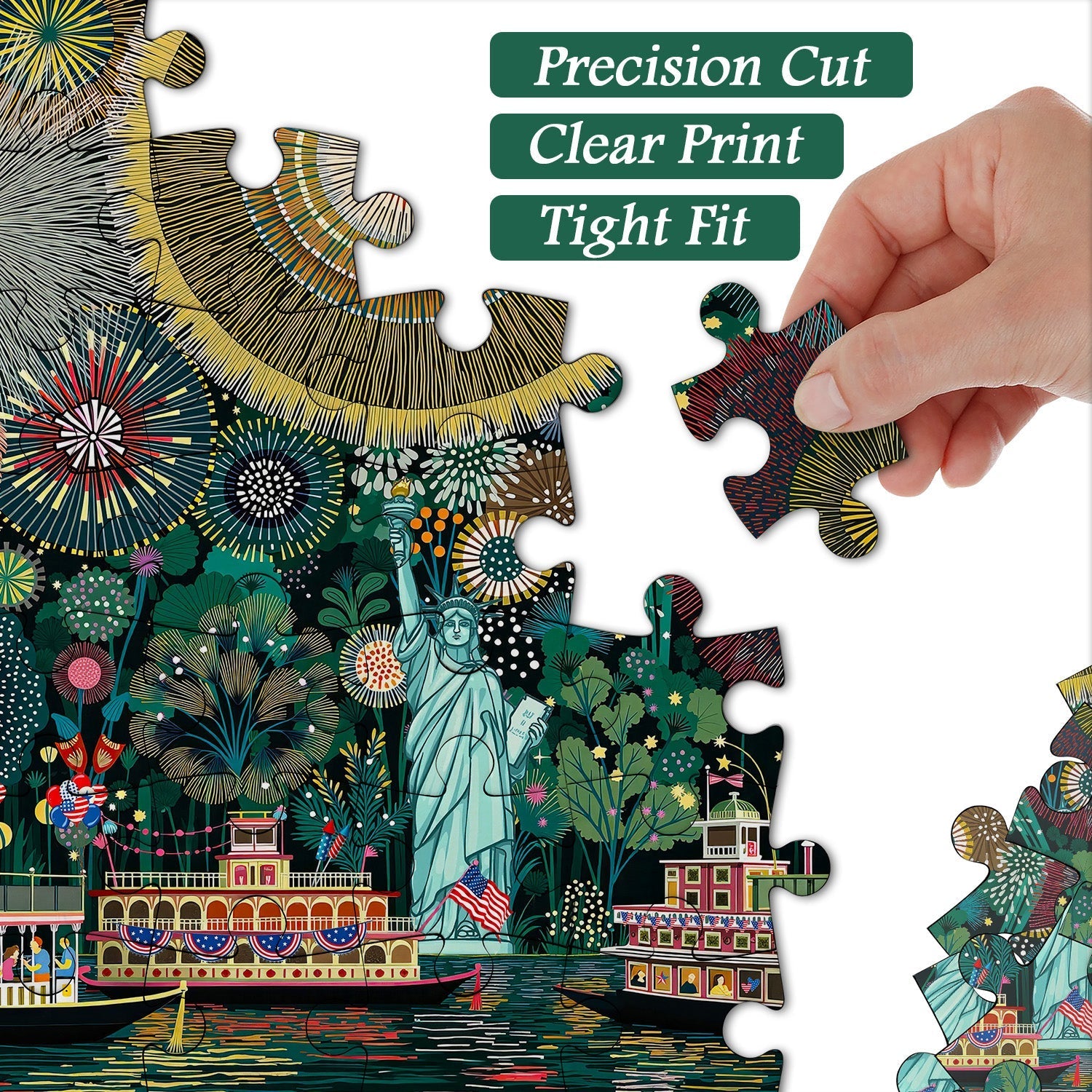 Fireworks Over Freedom Jigsaw Puzzle 1000 Pieces