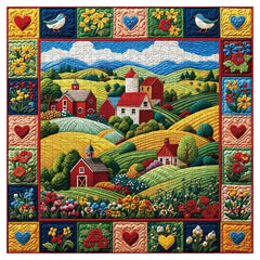 Quilted Homestead Jigsaw Puzzle 1000 Pieces