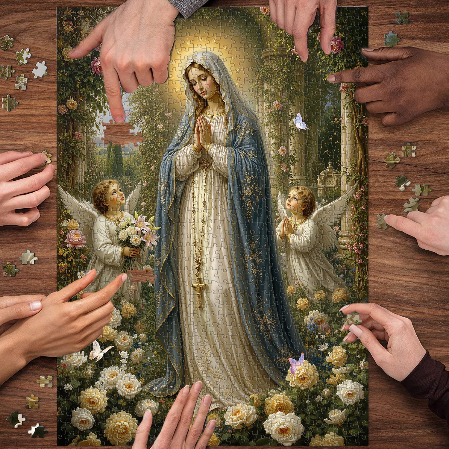 Garden Madonna Jigsaw Puzzle 1000 Piece