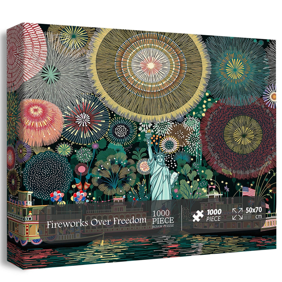 Fireworks Over Freedom Jigsaw Puzzle 1000 Pieces