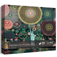 Fireworks Over Freedom Jigsaw Puzzle 1000 Pieces