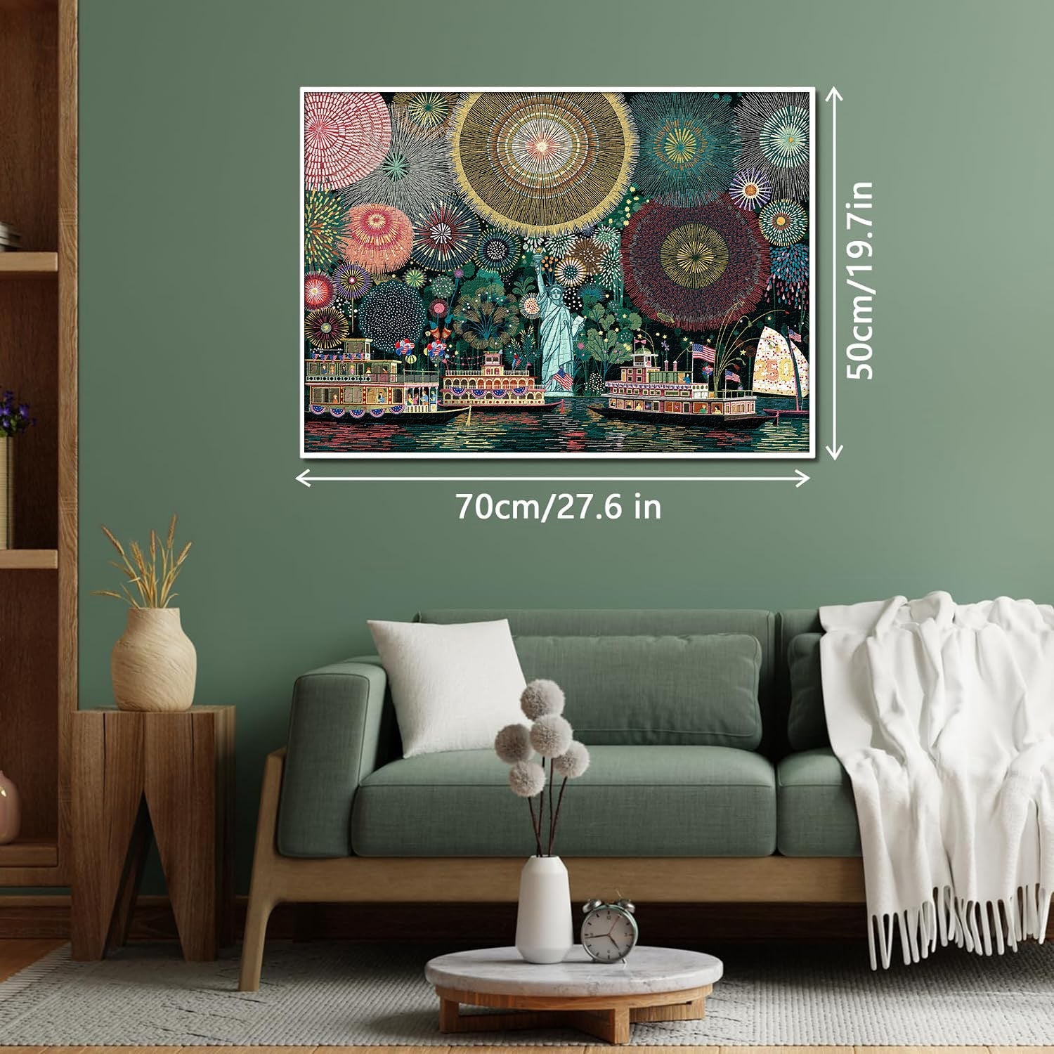 Fireworks Over Freedom Jigsaw Puzzle 1000 Pieces