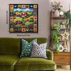 Quilted Homestead Jigsaw Puzzle 1000 Pieces