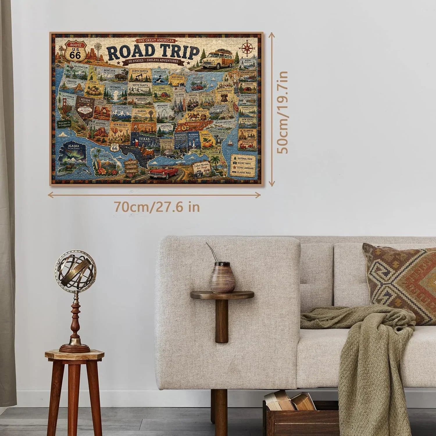 American Road Trip Jigsaw Puzzle 1000 Piece