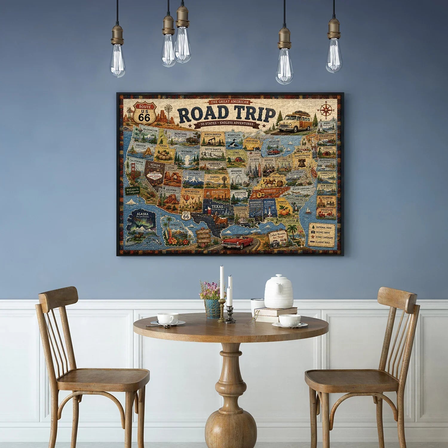 American Road Trip Jigsaw Puzzle 1000 Piece