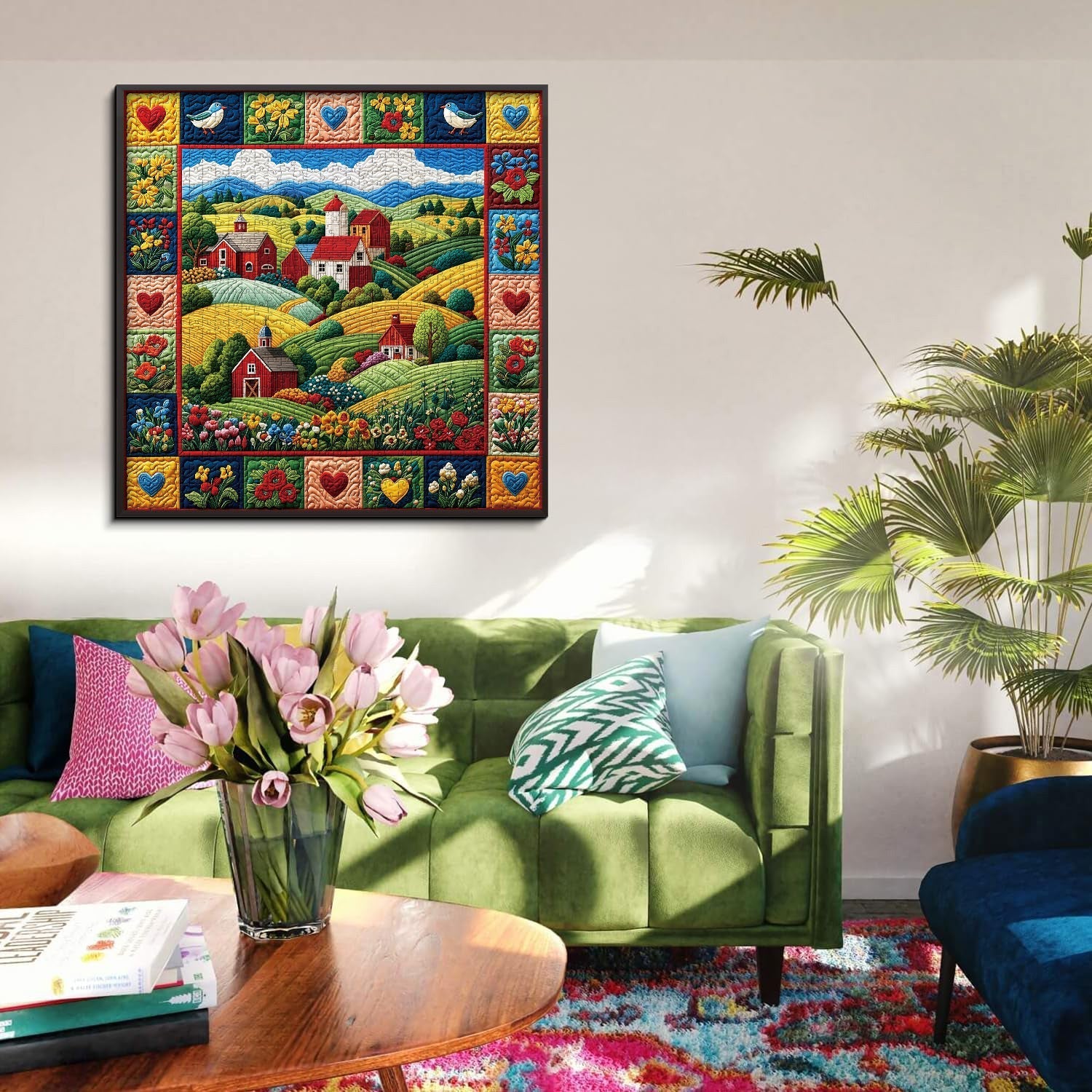 Quilted Homestead Jigsaw Puzzle 1000 Pieces