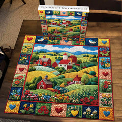 Quilted Homestead Jigsaw Puzzle 1000 Pieces