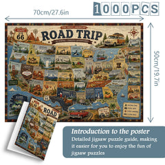 American Road Trip Jigsaw Puzzle 1000 Piece