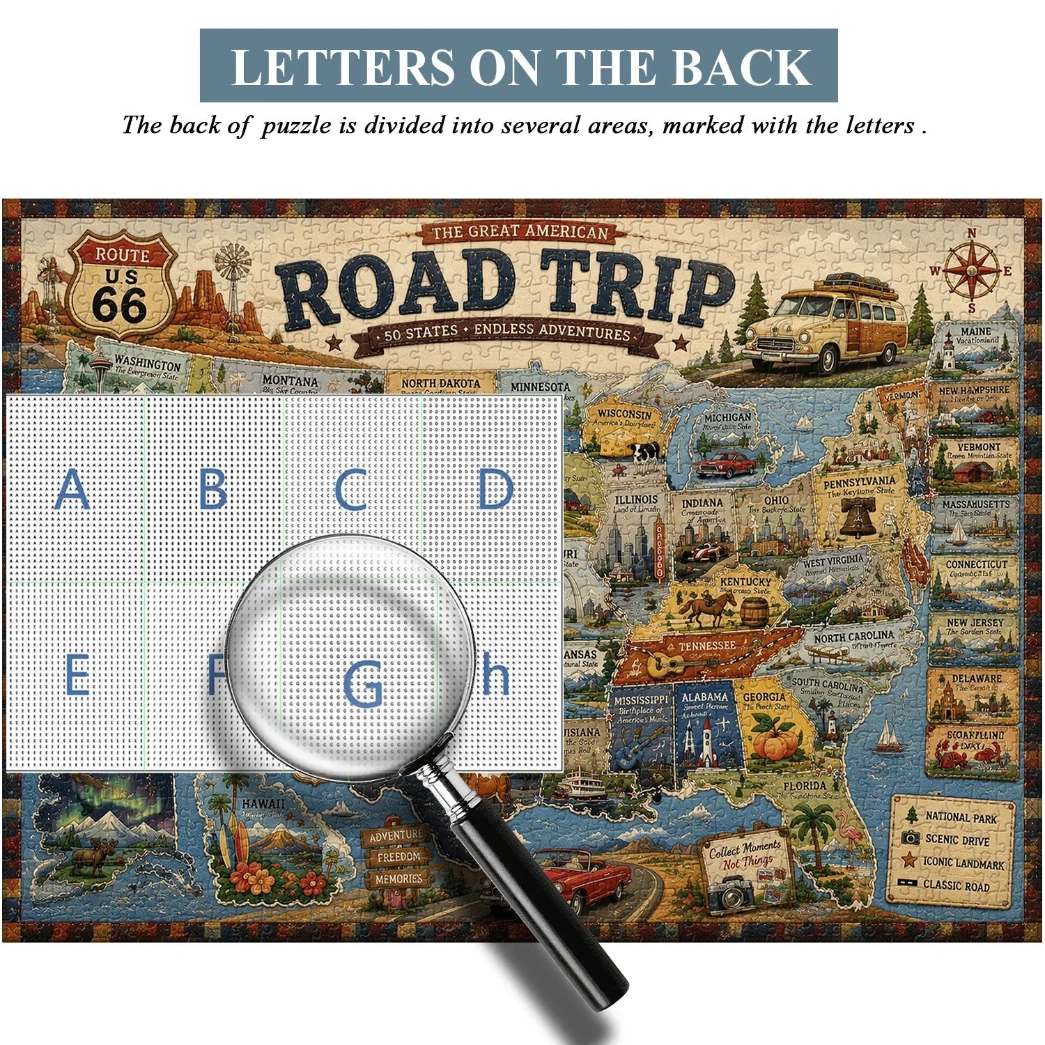 American Road Trip Jigsaw Puzzle 1000 Piece