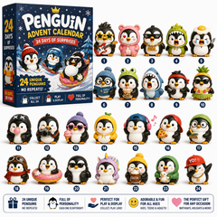 🐧 24 Days of Penguin Surprises Advent Calendar – 24 Unique Penguins, 3 Fun Editions
