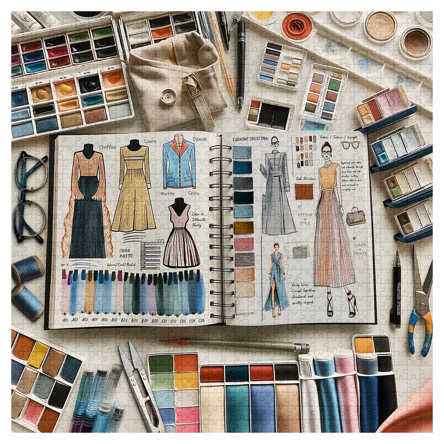 Design Diary Jigsaw Puzzle 1000 Pieces