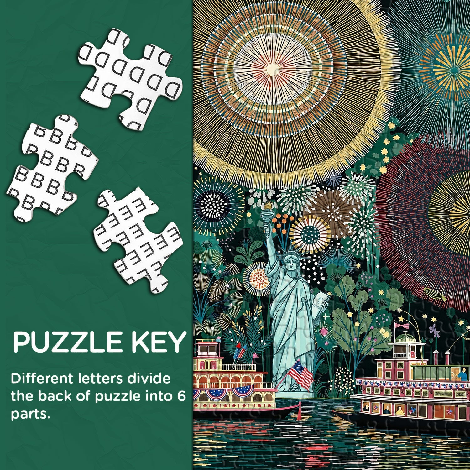 Fireworks Over Freedom Jigsaw Puzzle 1000 Pieces