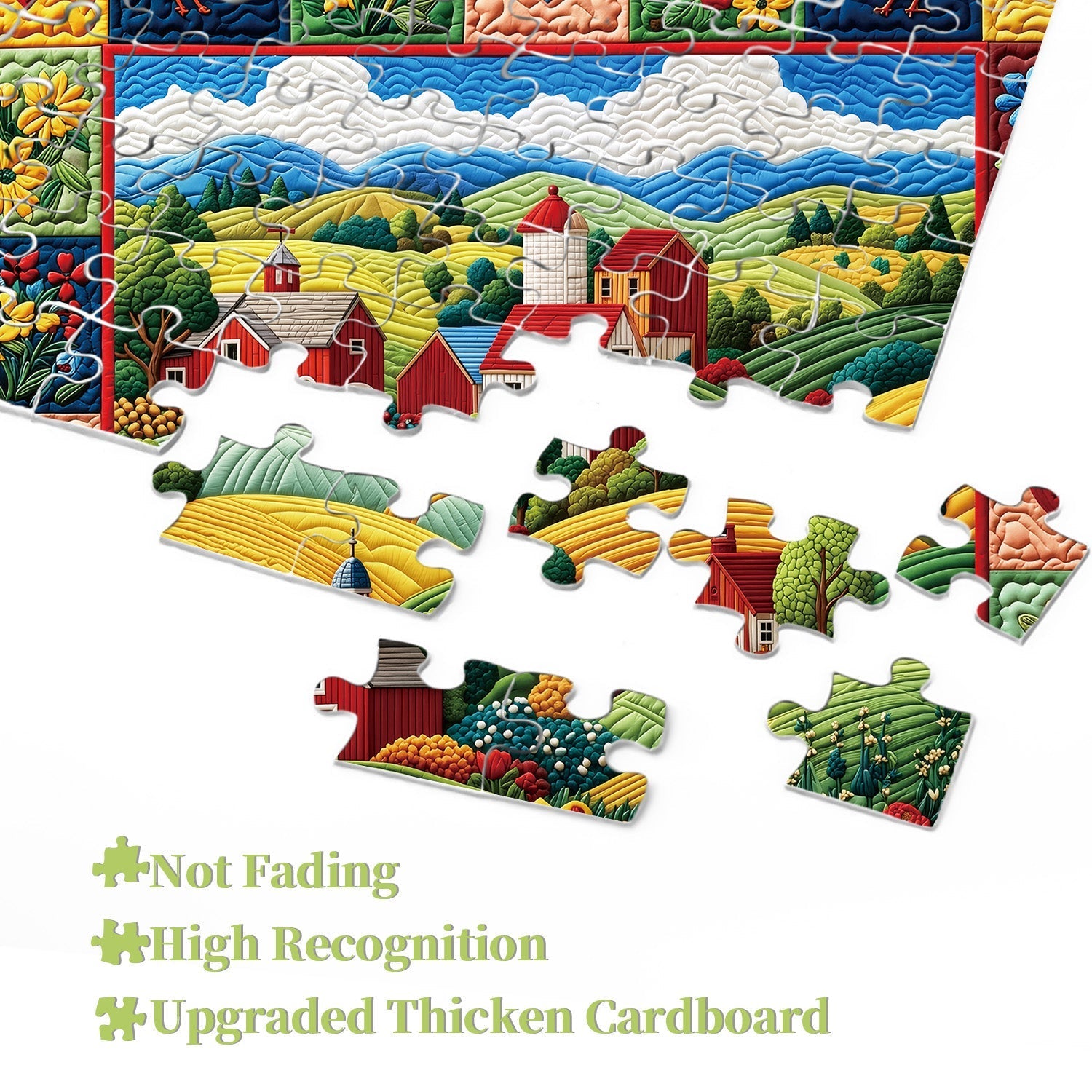 Quilted Homestead Jigsaw Puzzle 1000 Pieces