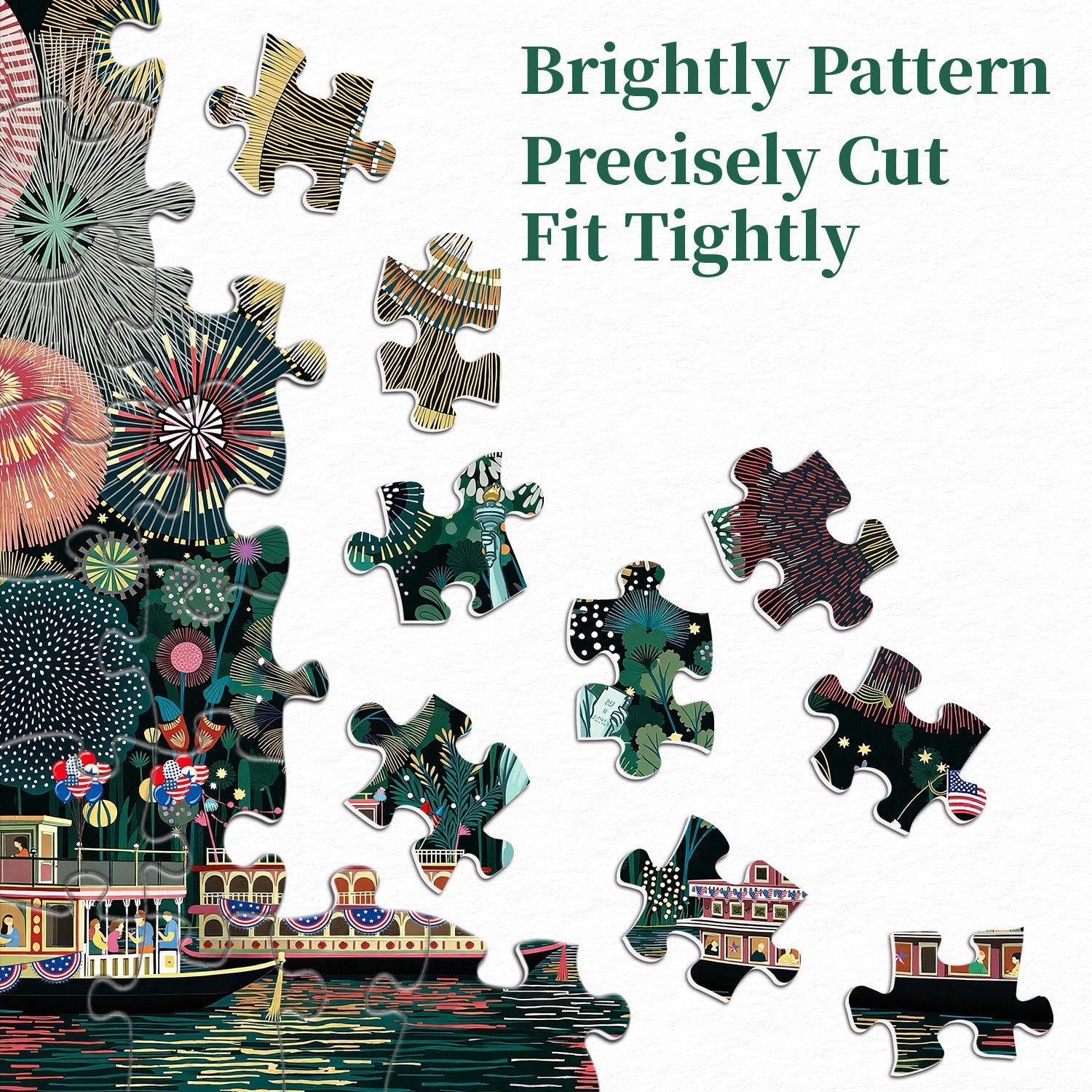 Fireworks Over Freedom Jigsaw Puzzle 1000 Pieces