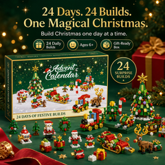 🎄 24-Day Christmas Building Blocks Advent Calendar Gift Set 🎅