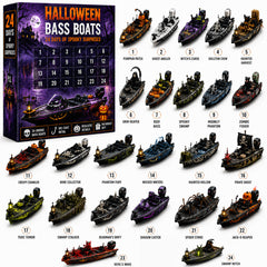 🚤24-Day Bass Boat Advent Calendar – Christmas & Halloween Collectible Boat Edition