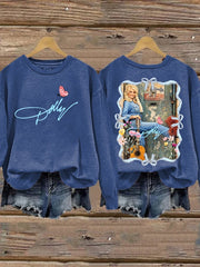 Women's Forever Our Queen of Country Print Casual Sweatshirt