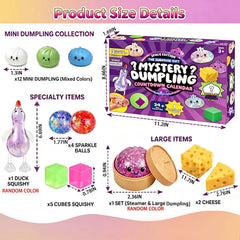 2026 Squishy Advent Calendar, 25-Day Countdown with Food-Inspired Squishy Surprises