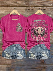Women's Country Music Legend Tribute Print T-shirt