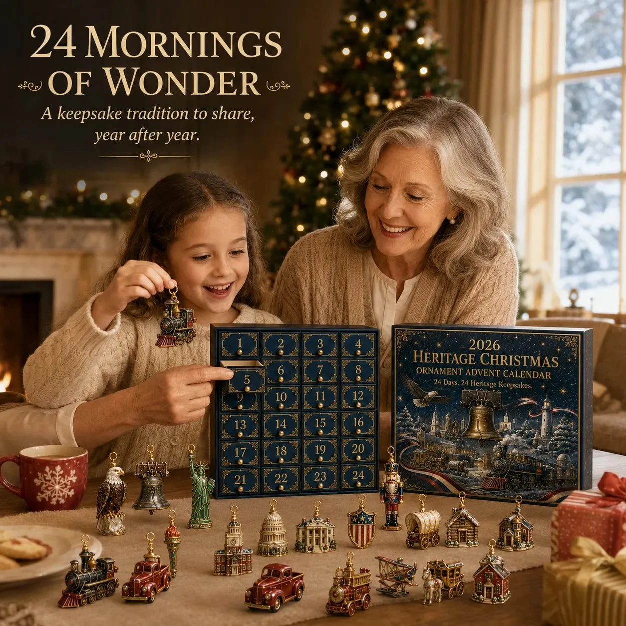 ✨⏰ Limited anniversary edition✨49% OFF!🔥America 250th Anniversary Heritage Christmas Advent Calendar