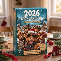2026 Winter Season Highland Cow Advent Calendar