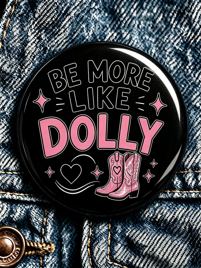 Forever Our Queen of Country Print Button