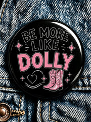 Forever Our Queen of Country Print Button