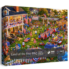 Land of the Free BBQ Jigsaw Puzzle 1000 Pieces