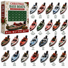 🚤24-Day Bass Boat Advent Calendar – Christmas & Halloween Collectible Boat Edition