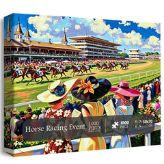 Horse Racing Event Jigsaw Puzzle 1000 Pieces