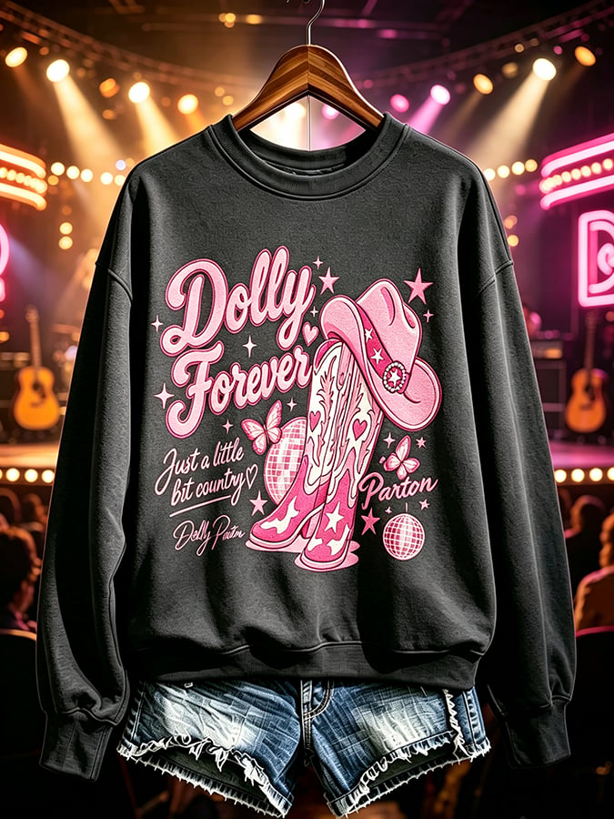 Women's Casual Printed Long-Sleeve Sweatshirt
