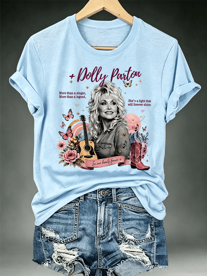 Women's Vintage Country Music Tribute Parton Tour T-Shirt