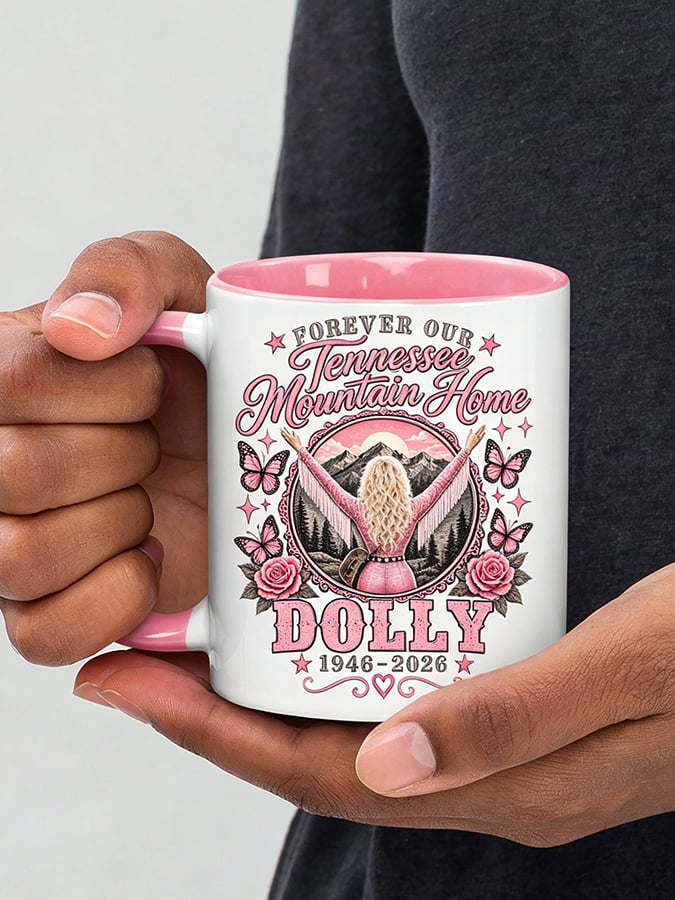 Retro Country Music Legend Tribute Print Mug
