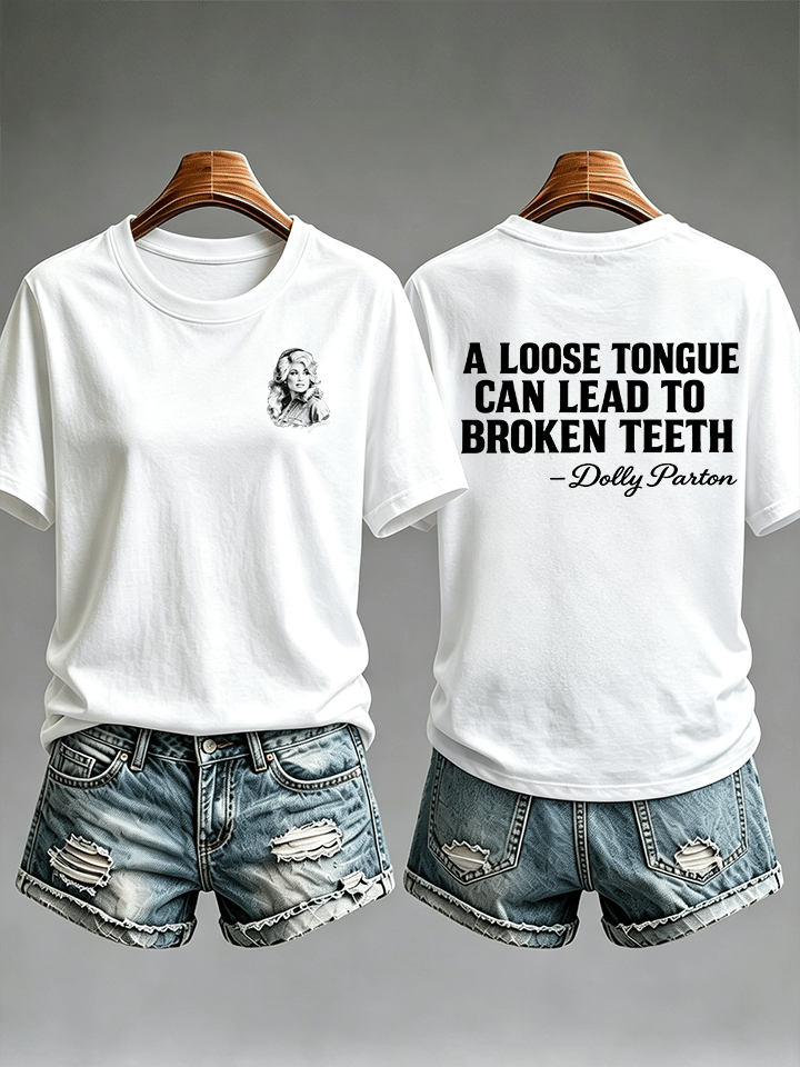 Women's  Vintage Signature Graphic Memorial Print T-Shirt