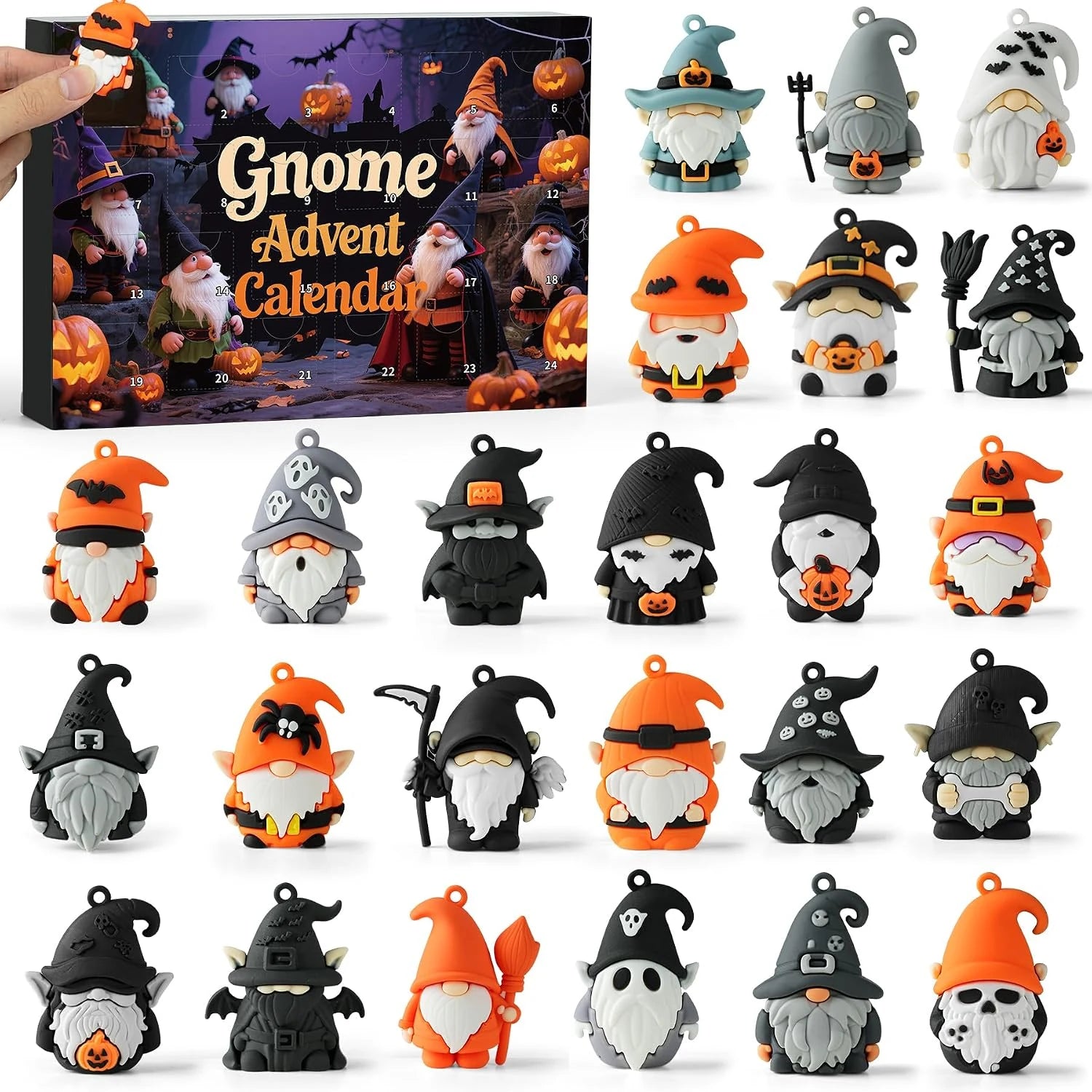 2026 Halloween Gnome Advent Calendar - 24-Day Countdown